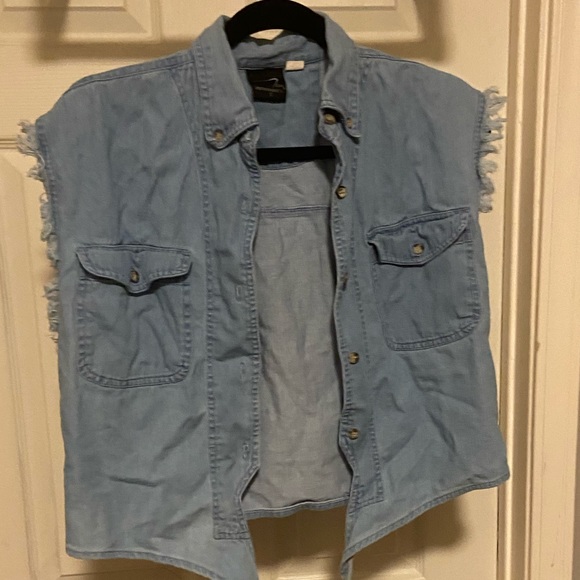 Jean Biker Vest - Picture 2 of 3